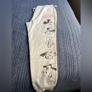 Disney Adult Sweat pants. Classic Vintage Mickey, Minnie, Daisy, Clarabelle